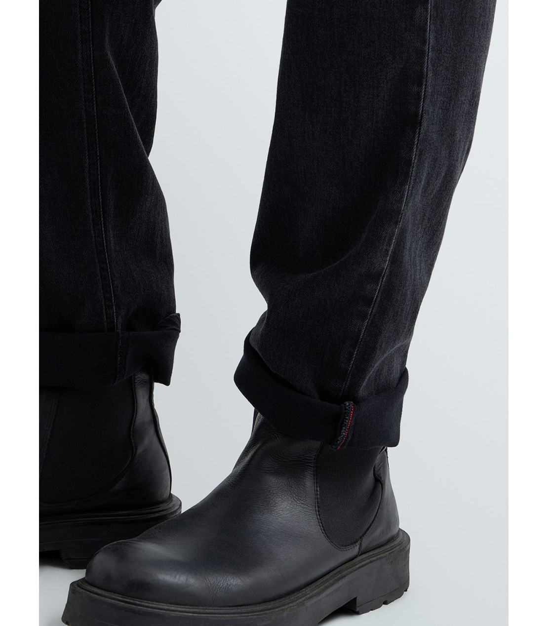 リラックステーパードLANNY Touch denim 詳細画像 ブラック 7